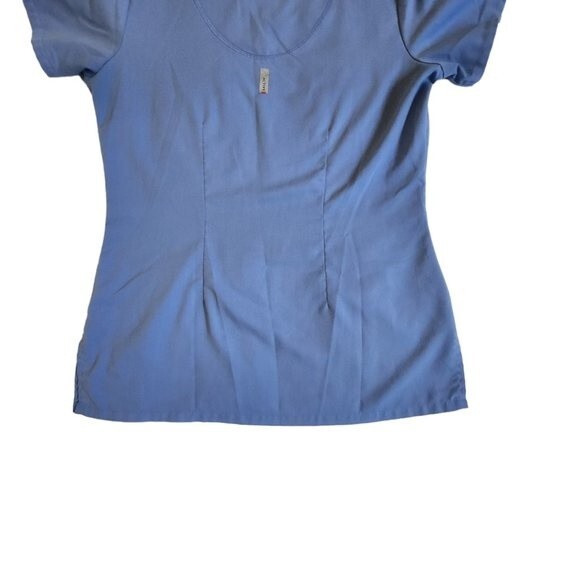 Grey's Anatomy Active Blue Short Sleeve 4 Pocket Scrub Top Size XS - Picture 7 of 12